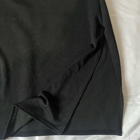 PRETTY LITTLE THING-NWT Shape Black One Shoulder Split Bodycon Dress Size 10 - Picture 5 of 6